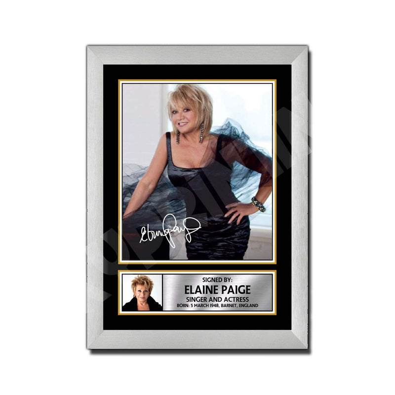 ELAINE PAIGE 2 Limited Edition Music Signed Print