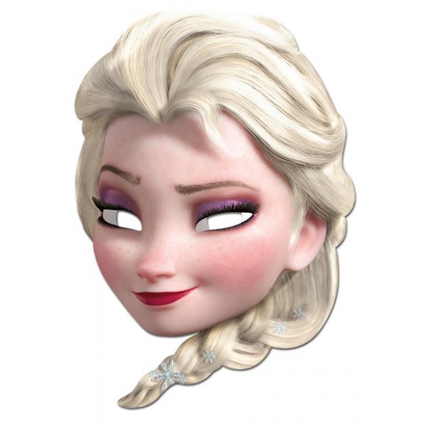 Elsa Frozen 1 Face Mask – Fancy Dress Cardboard Costume Mask