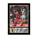 ELTON CHIGUMBURA 2 Limited Edition Cricketer Signed Print - Cricket Player