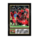 ENGLAND SHOOTOUT V COLOMBIA CELEBRATION WORLD CUP 2018 Limited Edition Football Player Signed Print - Football
