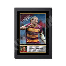 EORL CRABTREE 1 Limited Edition Rugby Player Signed Print - Rugby