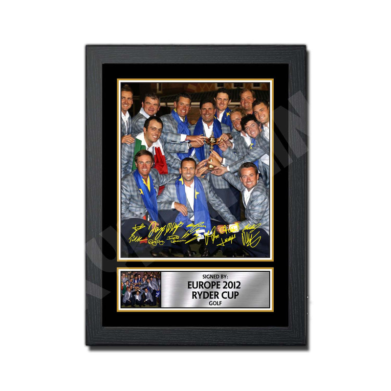 EUROPE 2012 RYDER CUP Limited Edition Golfer Signed Print - Golf