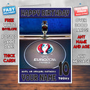 EURO 2016 FRANCE BM2 THEME INSPIRED Kids Adult Personalised Birthday Card Birthday Card