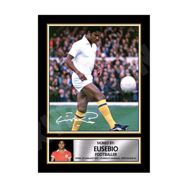 EUSEBIO BENFICA (1) Football Player Printed Signature Print