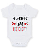 Me and Mummy love EXETER CITY Personalised FOOTBALL TEAM Baby Grow