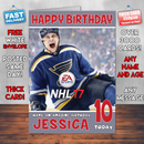 Personalised Ea Sports Nhl 17 Game Inspired Style Game Kids Inspired Birthday Card (SA)