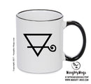 Earth Black Handle Alchemy Mug GOTHIC GOTH HORROR STARS HORROSCOPE BLACK MAGIC MUG