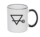 Earth Black Handle Alchemy Mug GOTHIC GOTH HORROR STARS HORROSCOPE BLACK MAGIC MUG