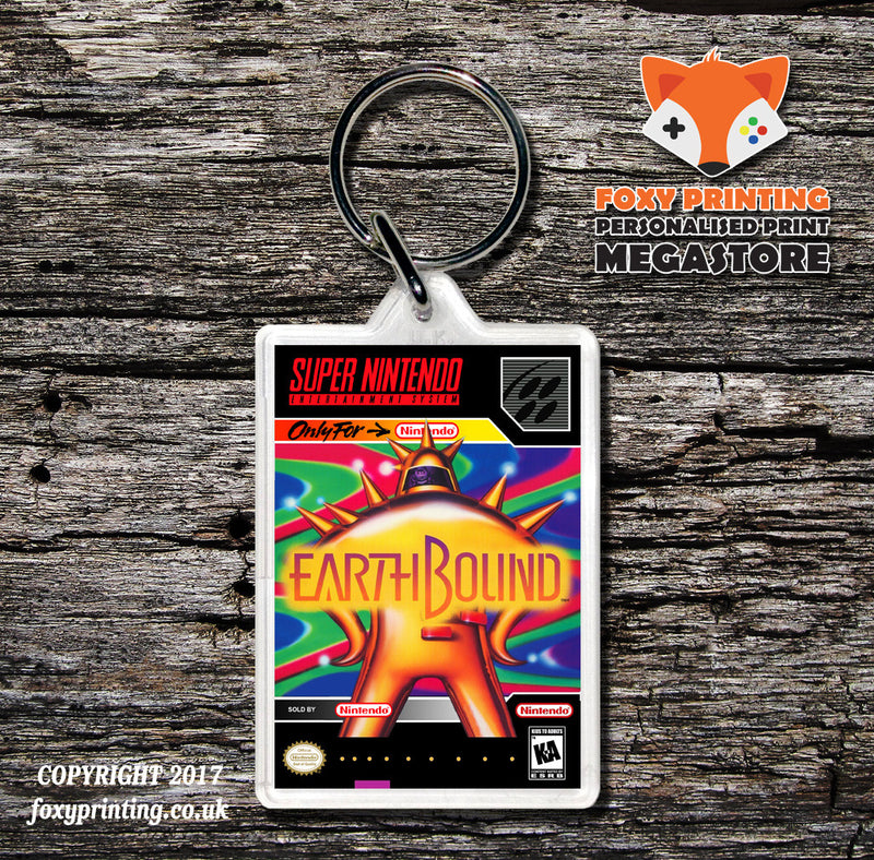 Earthbound Game Inspired Retro Gaming Keyring