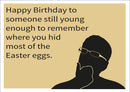 Easter Eggs INSPIRED Adult Personalised Birthday Card Birthday Card