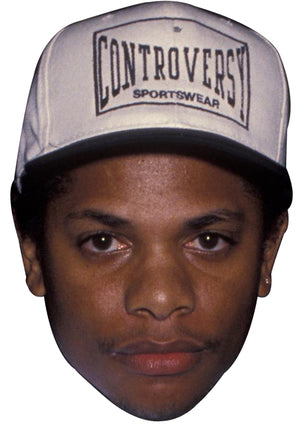 EASY E JB - Music Star Fancy Dress Cardboard Celebrity Party Face Mask