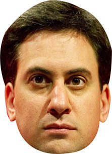 Ed Miliband TV STAR Celebrity Face Mask Fancy Dress Cardboard Costume Mask