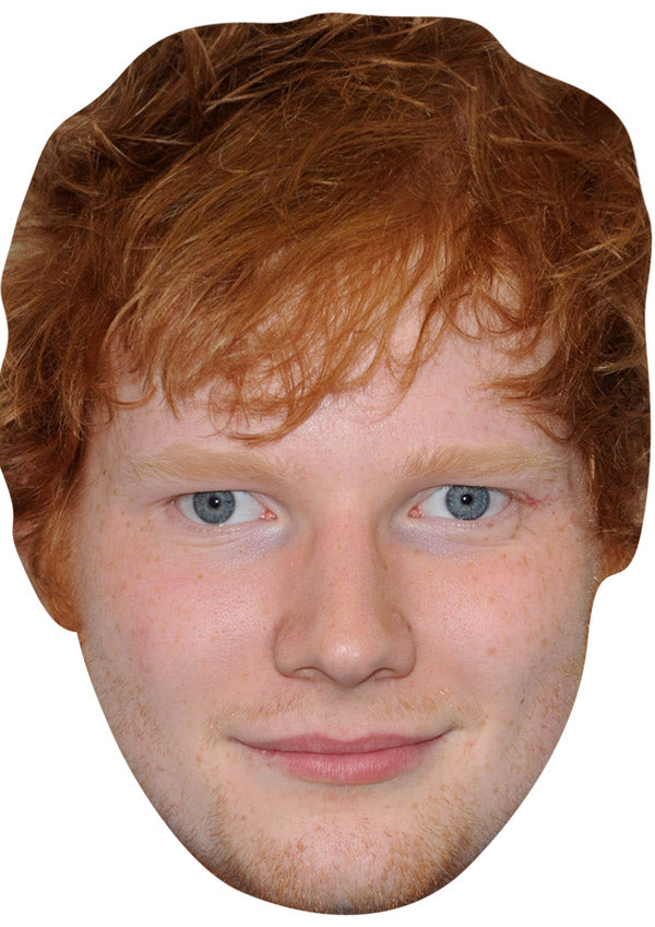 ED SHEERAN JB - Music Star Fancy Dress Cardboard Celebrity Party Face Mask