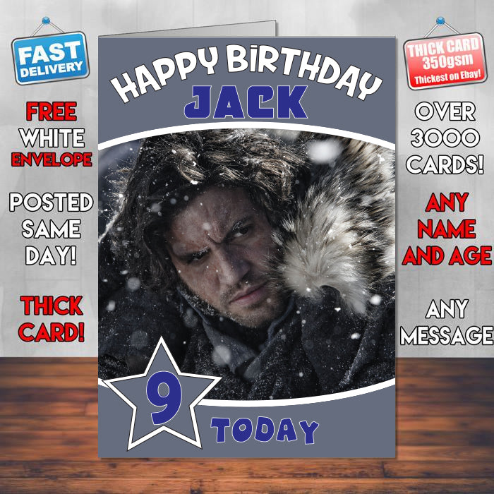 Edgar Ramirez In Liberator Theme Style Personalised Kids Inspired Movie Birthday Card (SA)
