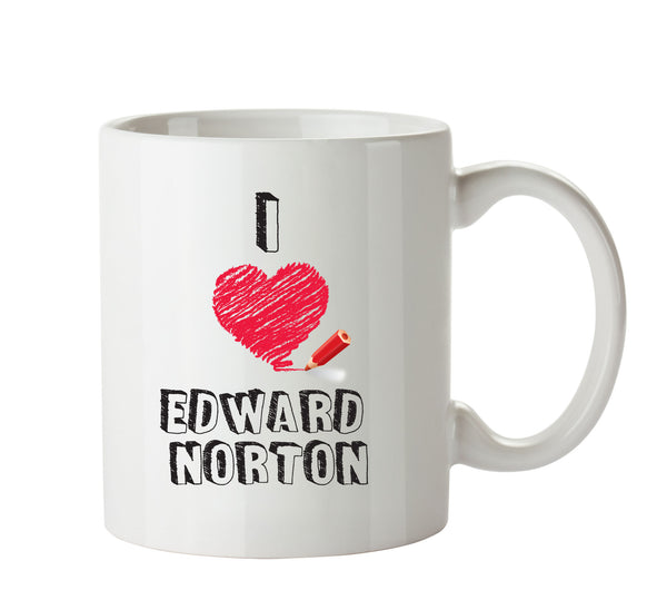 I Love Edward Norton Celebrity Mug Office Mug – printed mug product image 1