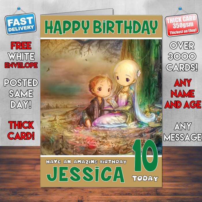 Personalised Elebits Game Inspired Style Game Kids Inspired Birthday Card (SA) – Personalised Elebits Game Game Birthday Card