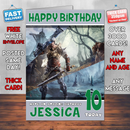 Personalised Elex 2017 Inspired Style Game Kids Inspired Birthday Card (SA)