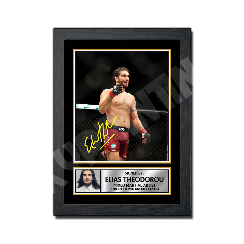Elias Theodorou Limited Edition MMA Wrestler Signed Print - MMA Wrestling