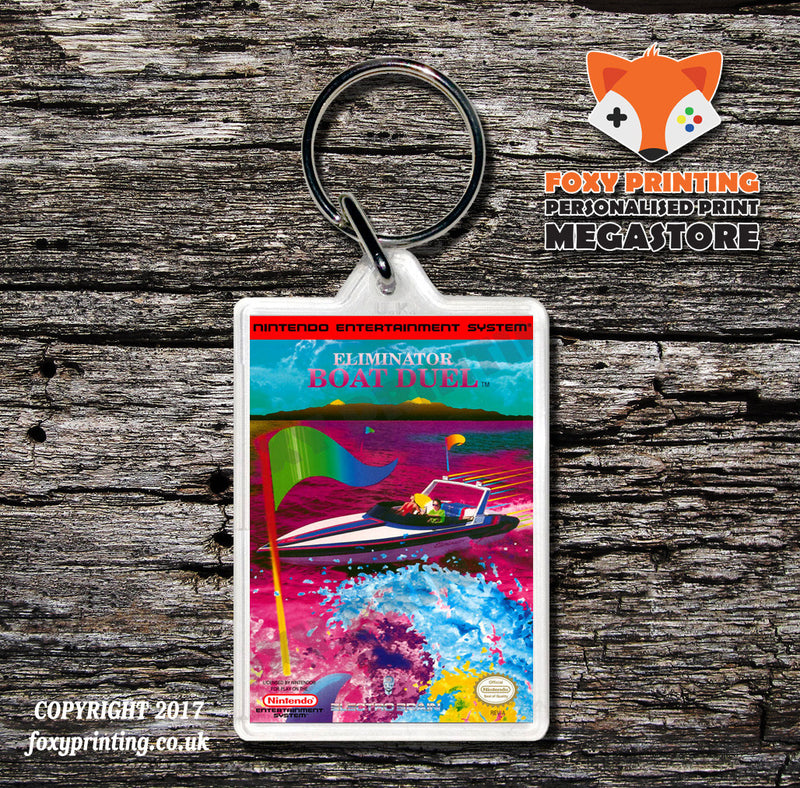 ELEVATOR ACTION Retro NES Game Cover Art Gaming Keyring