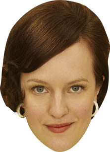 Elisabeth Moss Face Mask – Fancy Dress Cardboard Costume Mask
