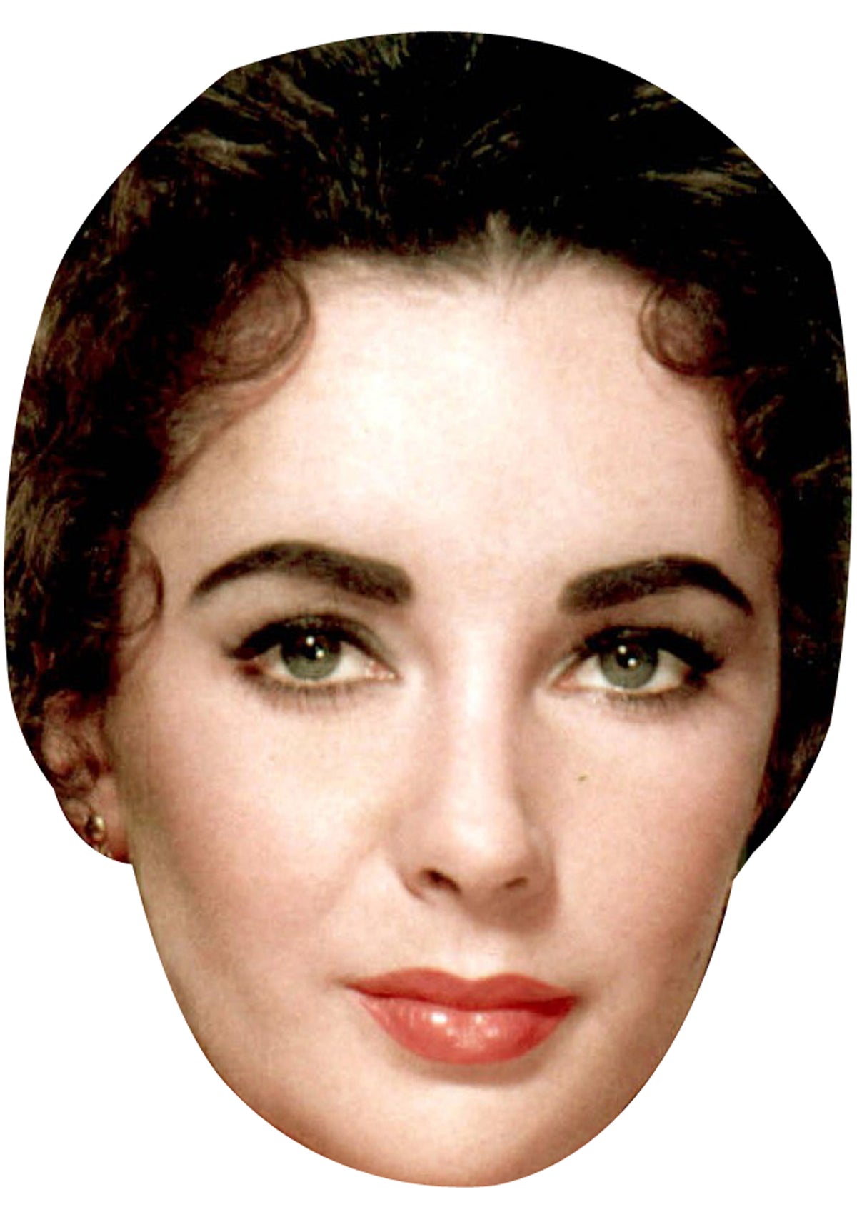 Elizabeth Taylor 2 Face Mask – Fancy Dress Cardboard Costume Mask – Elizabeth Taylor 2 Face Mask