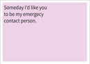 Emergency Contact INSPIRED Adult Personalised Birthday Card Birthday Card