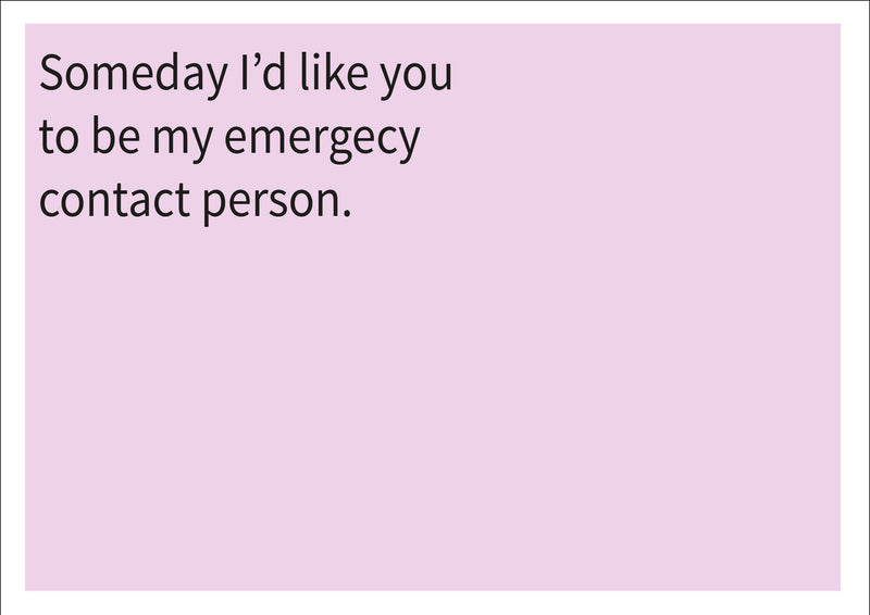 Emergency Contact INSPIRED Adult Personalised Birthday Card Birthday Card