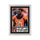 Emmanuel Sanders 2 Limited Edition Football Signed Print - American Footballer