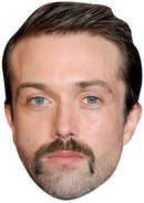 EMMETT J SCANLAN JB - Hollyoaks Fancy Dress Cardboard Celebrity Party Face Mask
