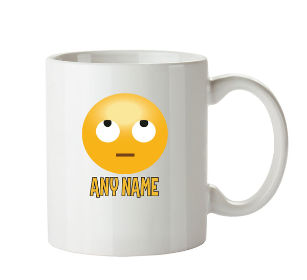 Personalised Cartoon Rolling Eyes Emoji Emoticons Mugs – printed mug product image 1