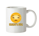 Personalised Cartoon Unamused Emoji Emoticons Mugs