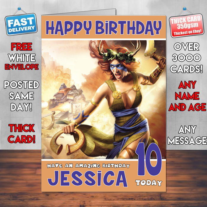 Personalised Empire Earth 2 Inspired Style Game Kids Inspired Birthday Card (SA)