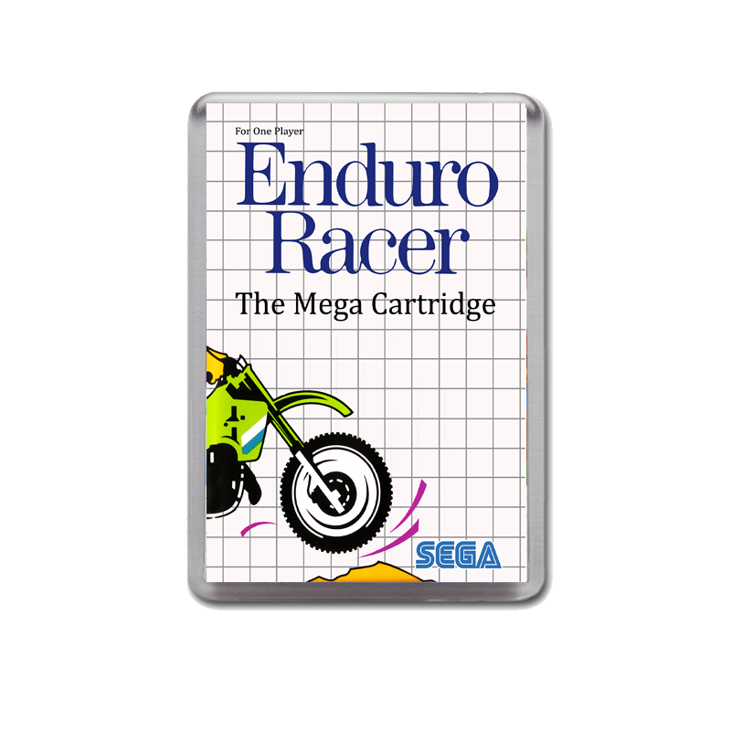 Enduro Racer Sega Master System Game Inspired Fridge Magnet