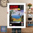 Equinox Super Nintendo GAME INSPIRED THEME Retro Gaming Poster A4 A3 A2 Or A1