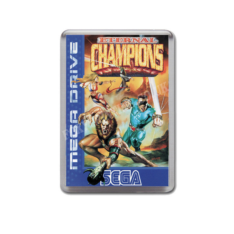 Eternal Champions Eu Game Style Inspired Sega Megadrive Retro Video Gaming Magnet
