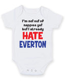 Everton Hate Football Fan Baby Grow Bodysuit
