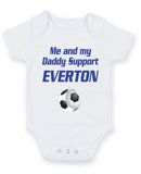 Everton Me and my Daddy Football Fan Baby Grow Bodysuit