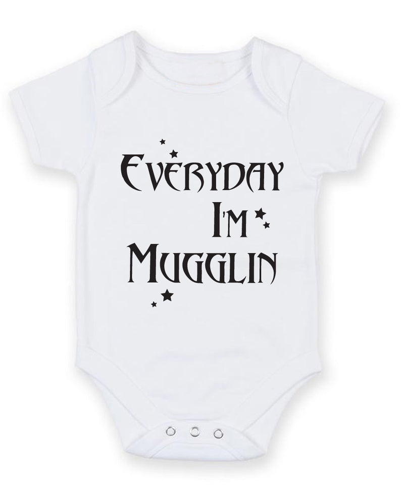 Everyday I'm Mugglin Baby Grow Bodysuit
