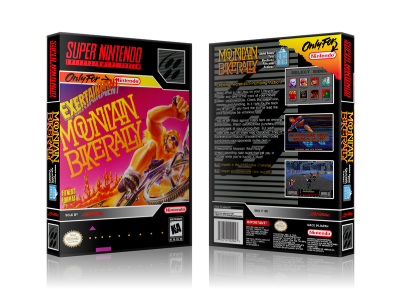 Exertainment Mountain Bike Rally Replacement Nintendo SNES Game Case Or Cover