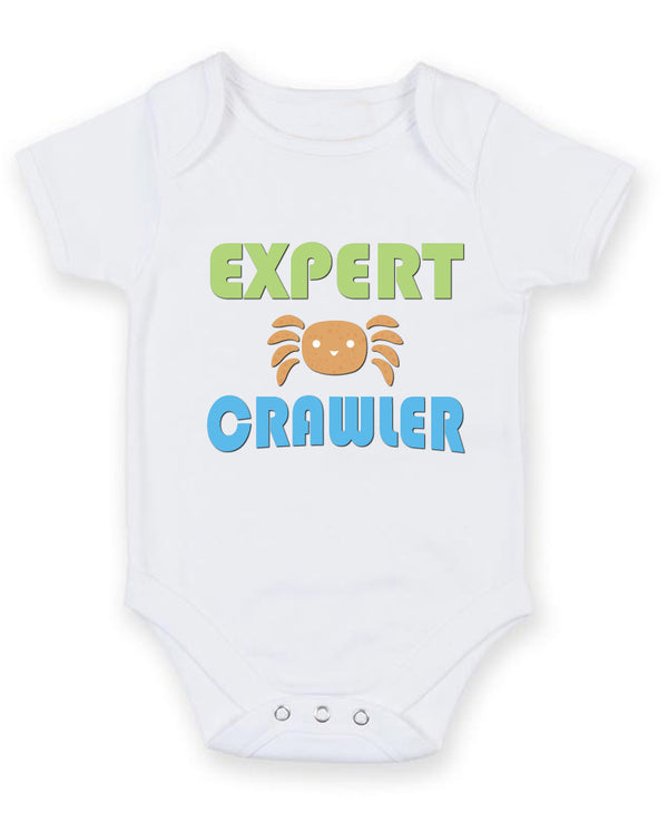 Expert Crawler Personalised Baby Boy Girl Unisex Short Sleeve Bodysuit