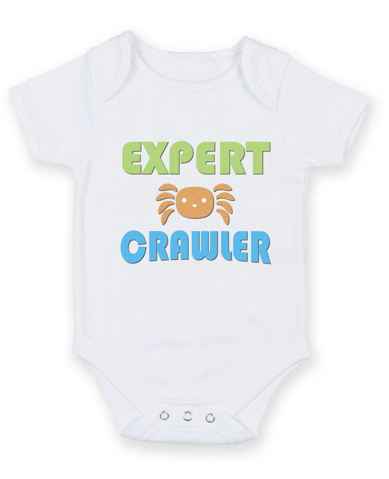 Expert Crawler Personalised Baby Boy Girl Unisex Short Sleeve Bodysuit