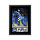 Ezekiel Ansah Limited Edition Football Signed Print - American Footballer