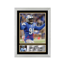 Ezekiel Ansah 2 Limited Edition Football Signed Print - American Footballer