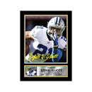 Ezekiel Elliott Limited Edition Football Signed Print - American Footballer