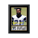 Ezekiel Elliott 2 Limited Edition Football Signed Print - American Footballer