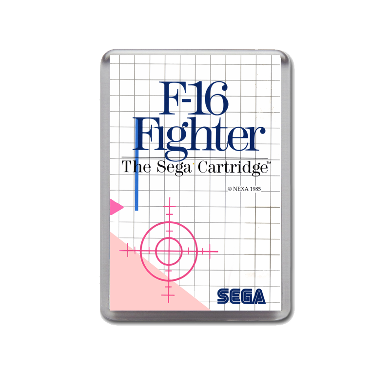 F16 Fighter Sega Master System Game Inspired Fridge Magnet