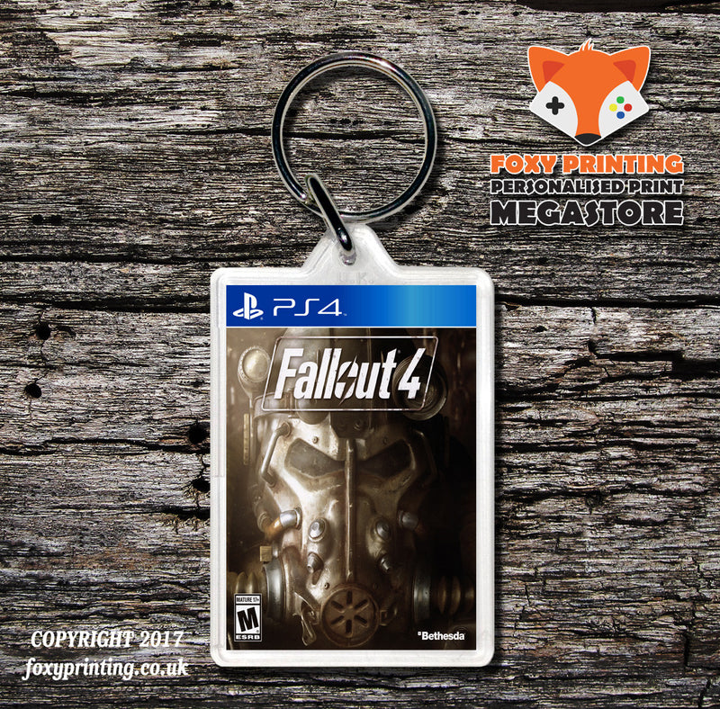 FAALOUT PS4 Game Inspired Retro Gaming Keyring