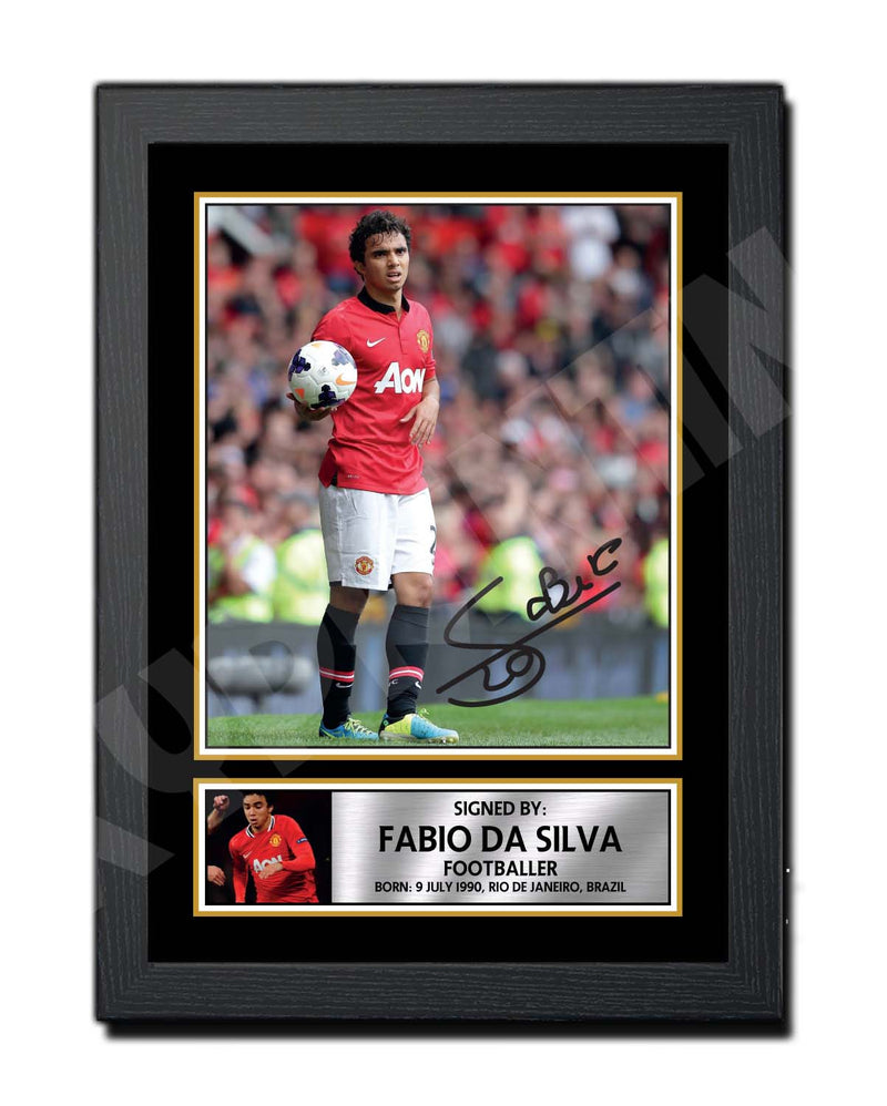 FABIO DA SILVA (1) Limited Edition Football Player Signed Print - Football