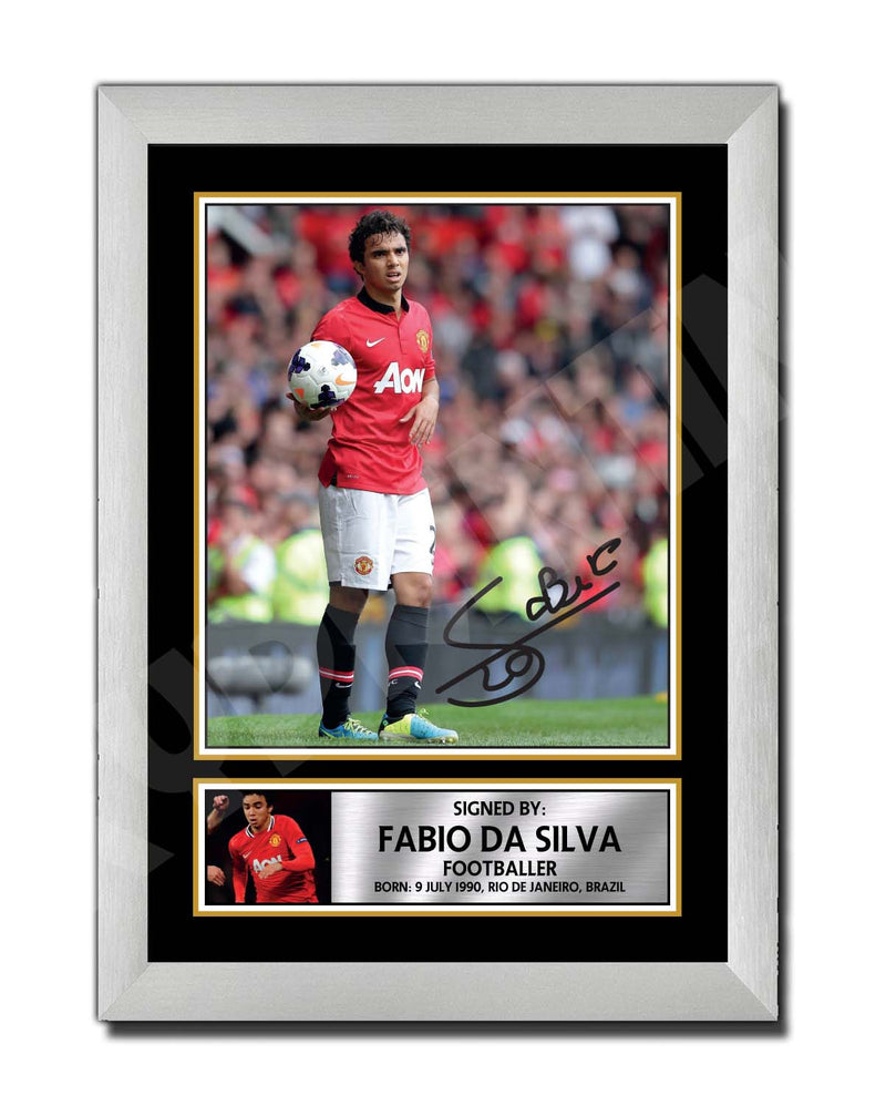 FABIO DA SILVA (1) Limited Edition Football Player Signed Print - Football