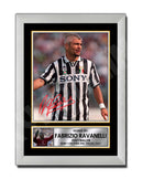 FABRIZIO RAVANELLI Limited Edition Football Player Signed Print - Football